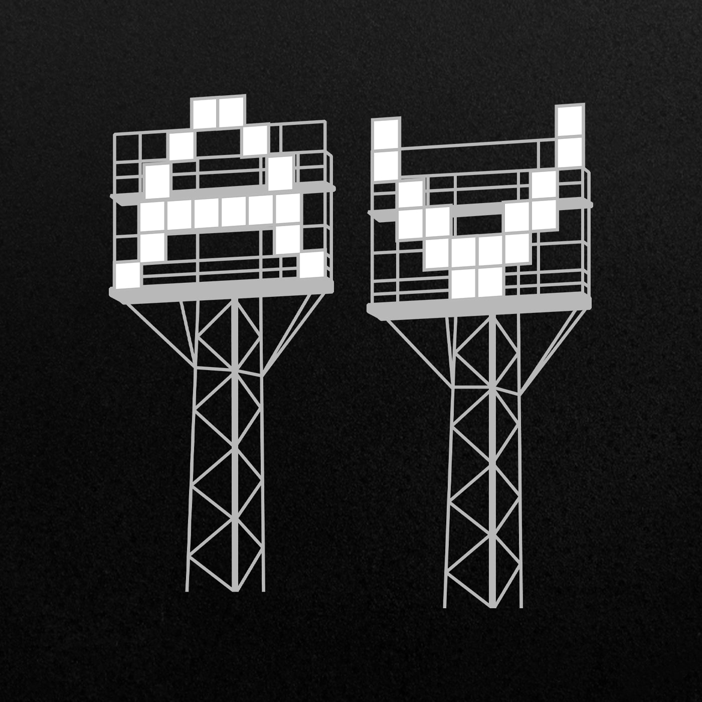 AV Floodlights - Black