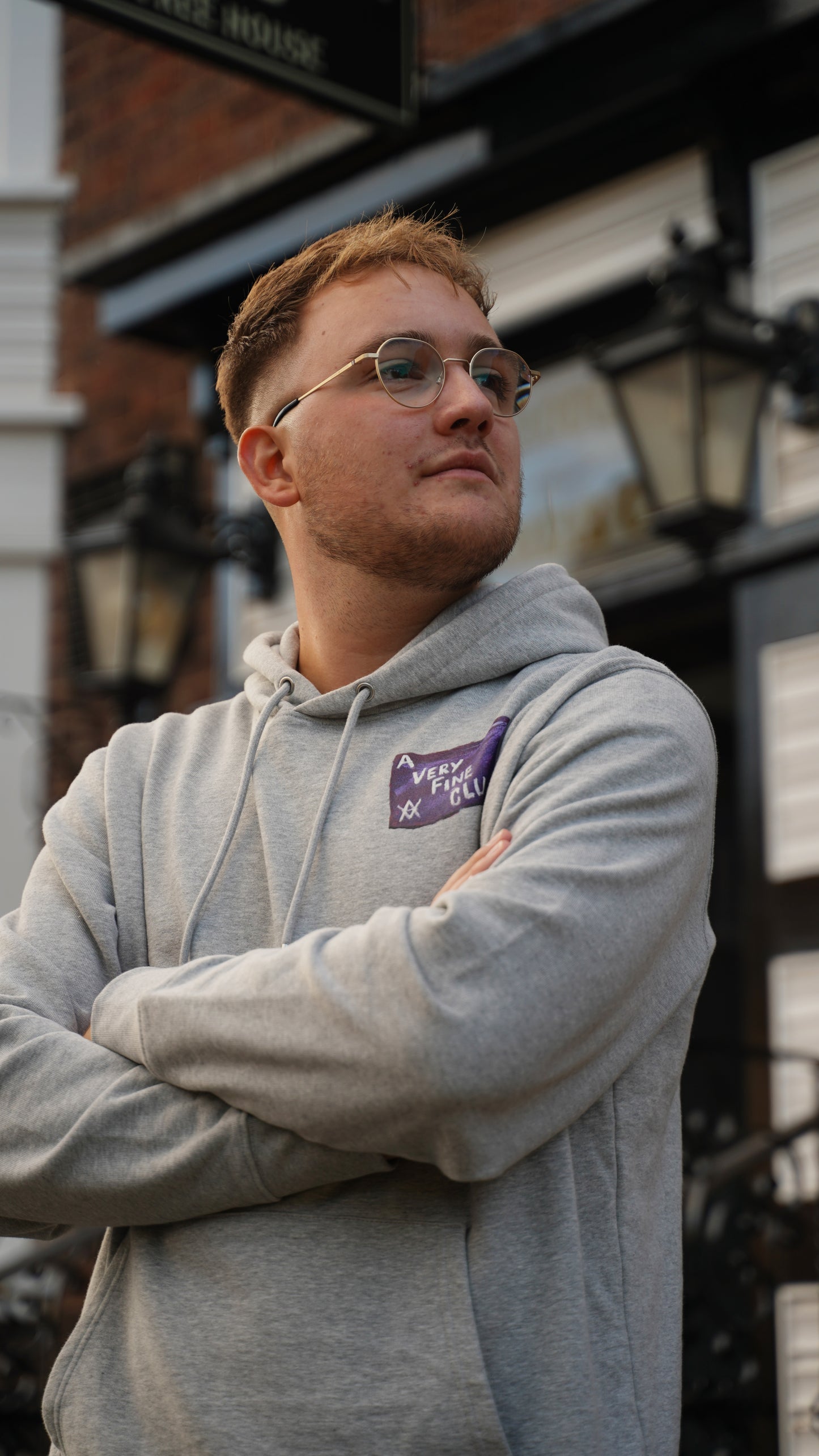 Rotterdam '82 - The No.6 Hoodie [Heather Grey]